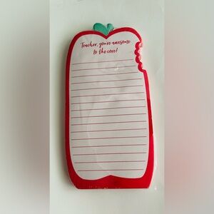 New Teacher Pad "Teacher, You're Awesome to the Core" 100 Sheets Lady Jayne Ltd